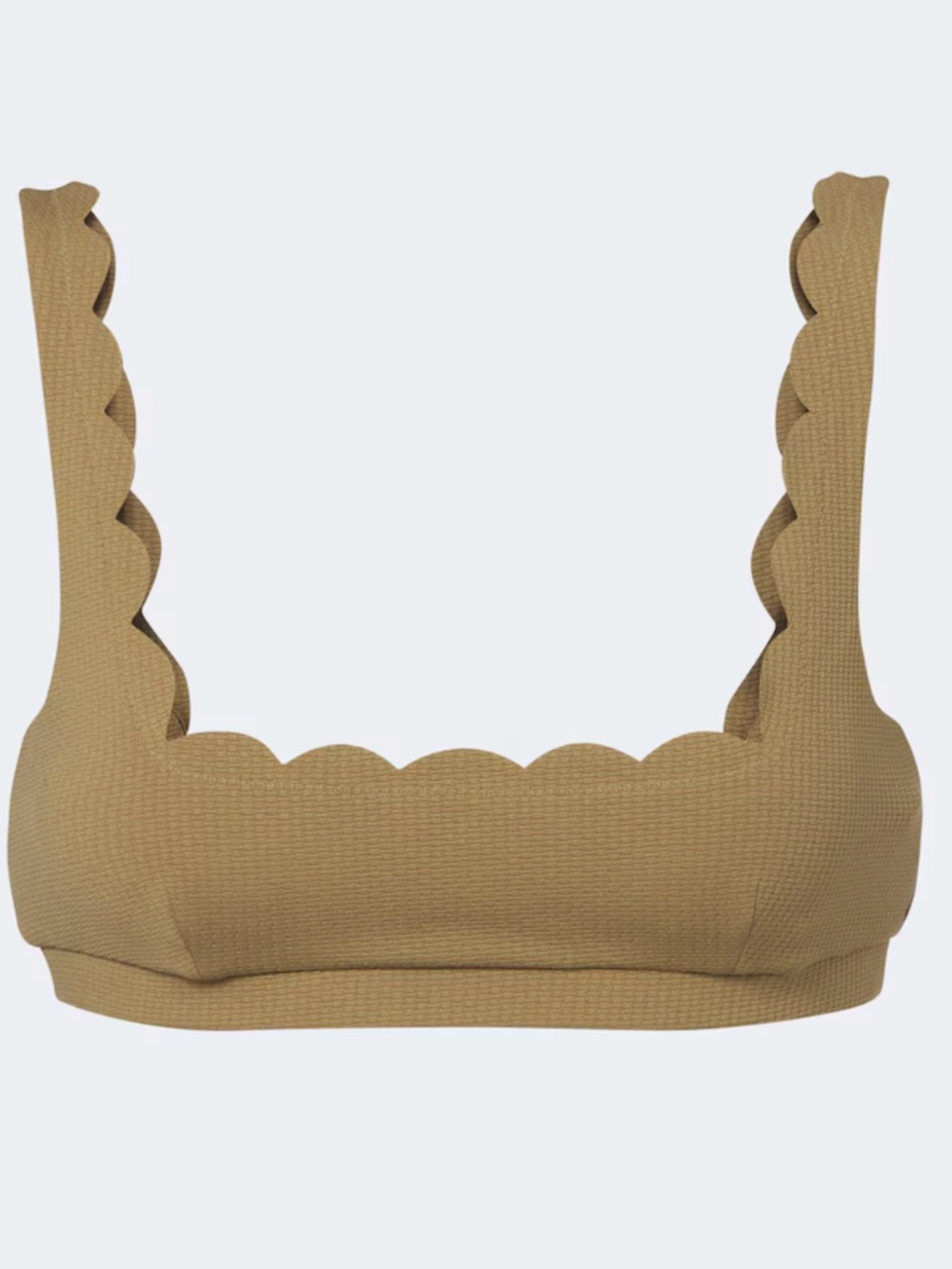 Marysia Mini Palm Springs Scalloped Bikini Top + Antibes Scalloped Bottom